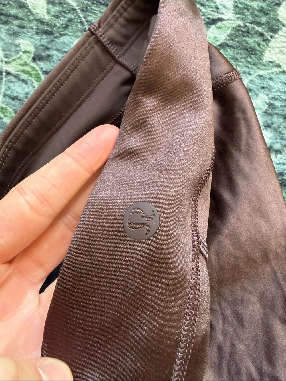 Lululemon Espresso Satin Shine High-Rise Tights Leggings Athleisure Workout